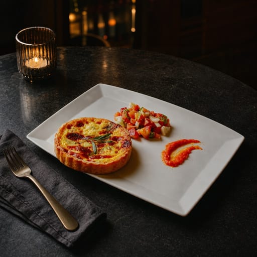 Le même plat, ambiance gastronomique